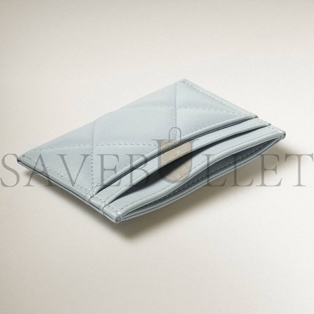 Ch*el Ch*el 19 card holder silver hardware ap1167 b07327 ng752 (11.2*7.5*0.5cm)